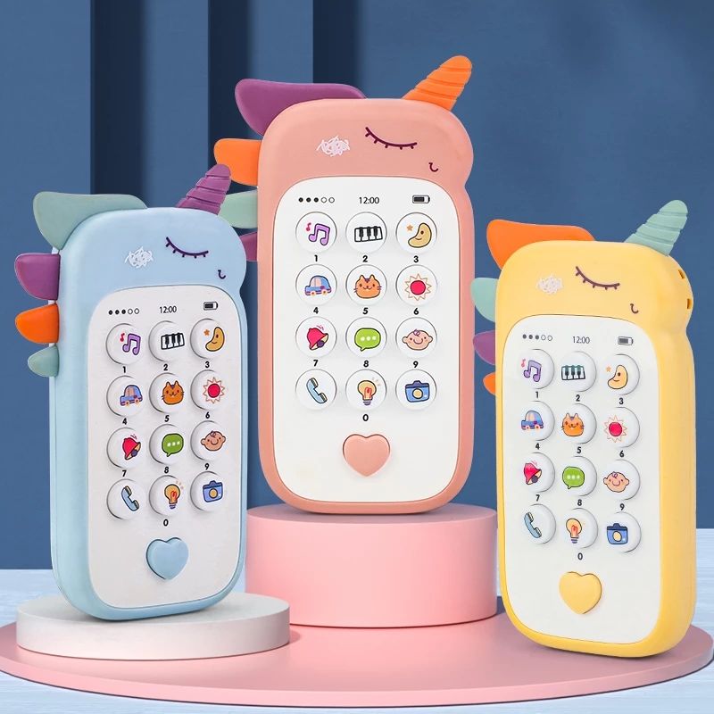 Baby Phone Toy Music Sound Telephone Sleeping Toys with Teether Simulation Toys Phone Infant Early Educational Toy Kids Gifts
C-337