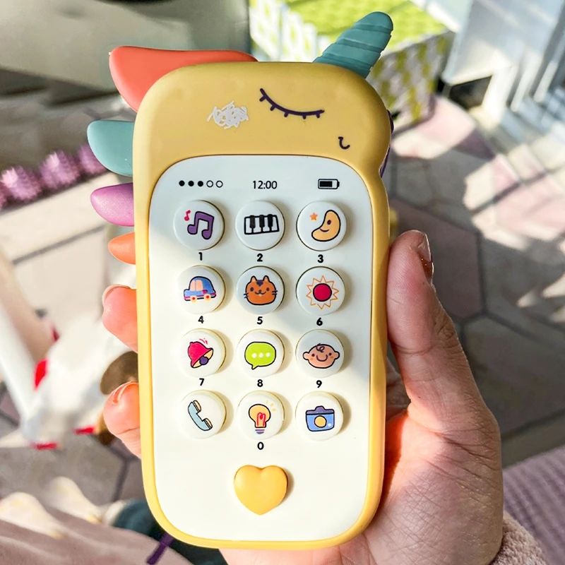 Baby Phone Toy Music Sound Telephone Sleeping Toys with Teether Simulation Toys Phone Infant Early Educational Toy Kids Gifts
C-337