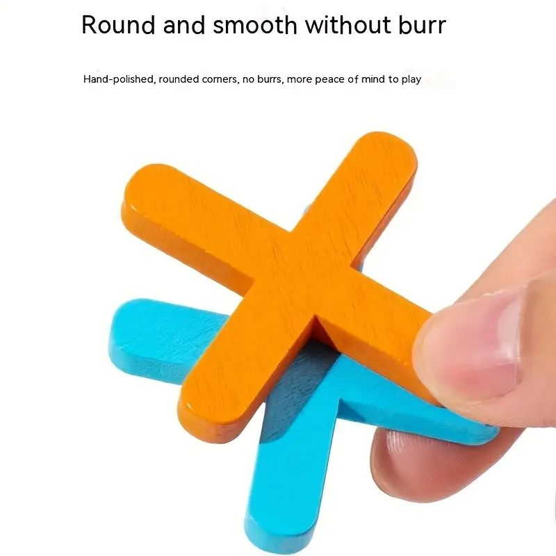 Children's Wooden Board XO Chess Board Toy Kids Brain Training Games Baby Early Education Leisure Board Games Building Block Toy