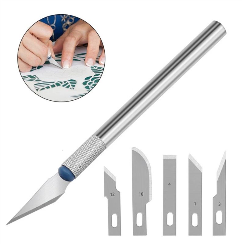 13pcs Carving Knife Craft Sculpture Paper Cutting Blade Precision Engraving Cutter Non-slip Hand Tool Diy Art Hobby Repair Set E-1255