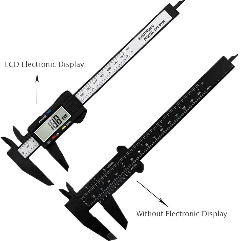 150mm Metal Caliper Digital Pachometer Professional Vernier Caliber Measuring Tools Woodworking Thickness Gauge Depth Electronic C-238