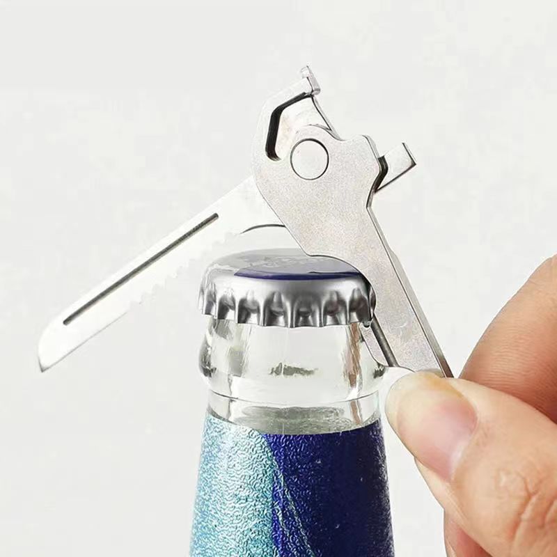 1pc Edc Multi Tool 6 In 1 Stainless Steel Utili-key Key Ring Chain Pendant Pocket Cutter Mini Knife Unboxing Knife Screwdriver C-314