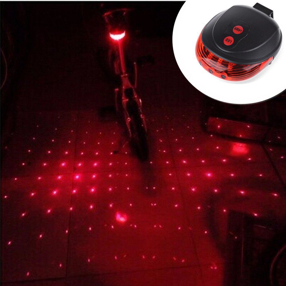 Waterproof Bicycle Cycling Lights Taillights LED Laser Safety Warning Bicycle Lights Bicycle Tail Bicycle Accessories Light E-1151