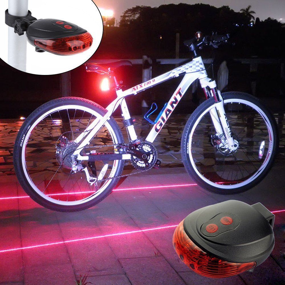 Waterproof Bicycle Cycling Lights Taillights LED Laser Safety Warning Bicycle Lights Bicycle Tail Bicycle Accessories Light E-1151