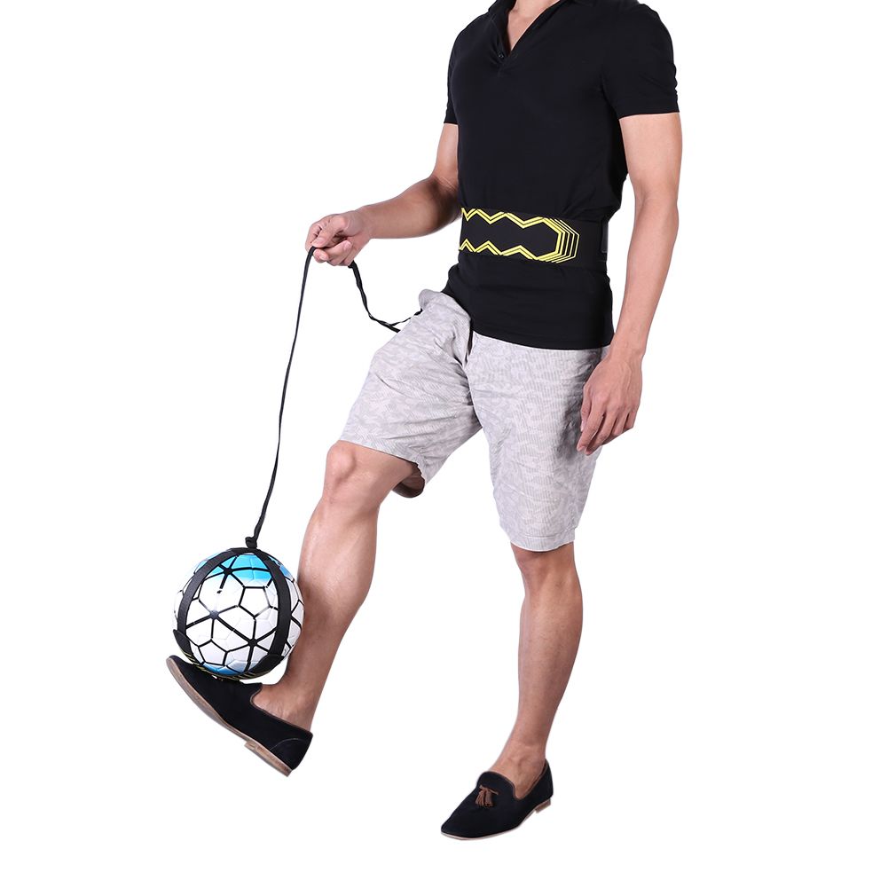 Adjustable Football Kick Trainer Soccer Ball Training Equipment Soccer Trainer Solo Practice Elastic Belt Sports Assistance FZ-389