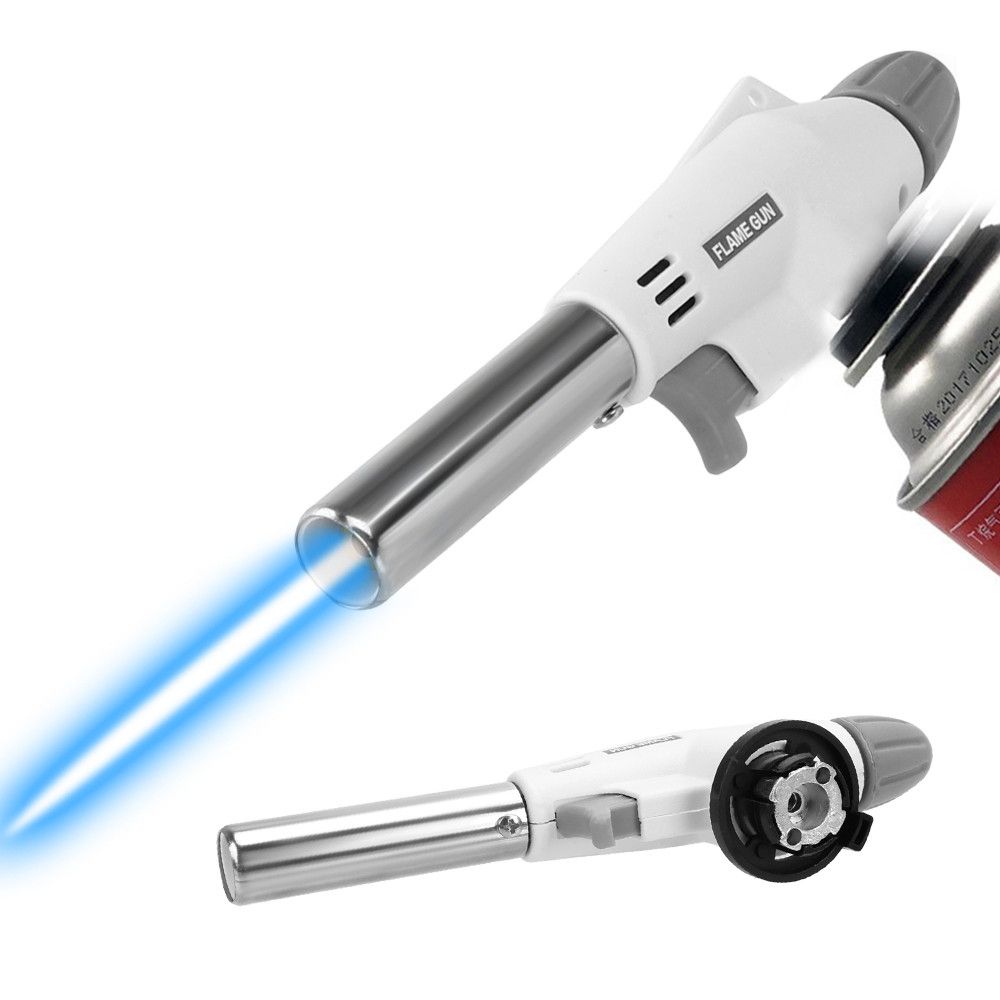 Portable Metal Flame Gun BBQ Heating Ignition Butane Camping Welding Gas Torch -487