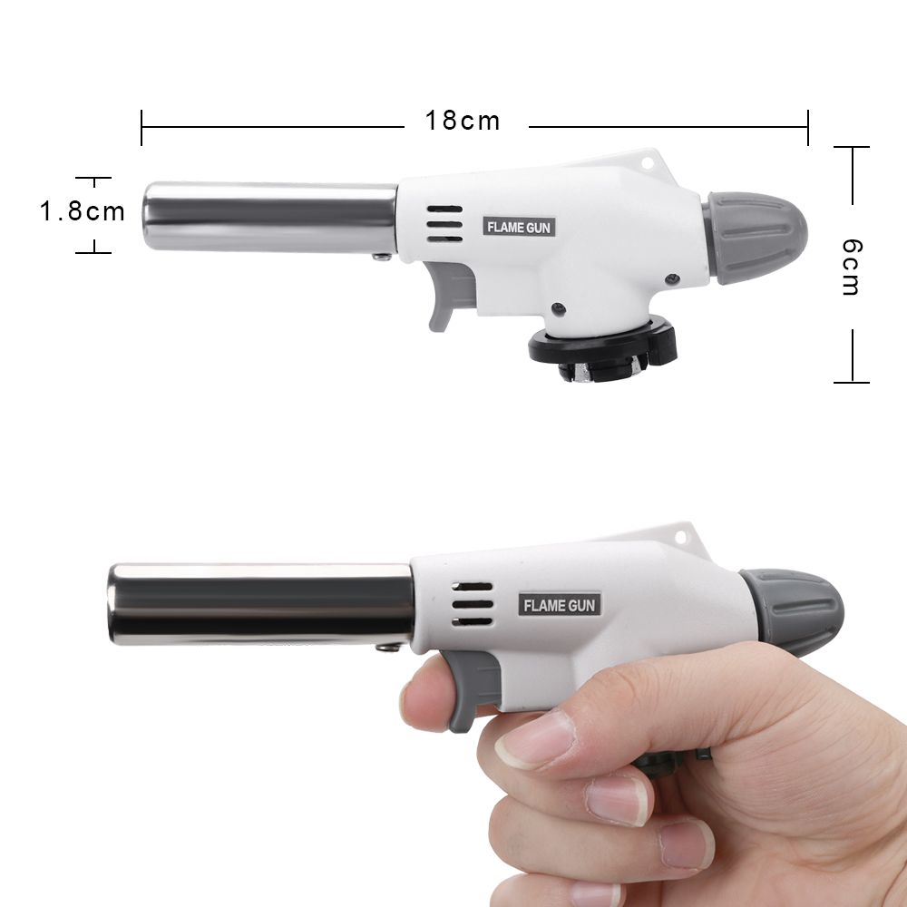 Portable Metal Flame Gun BBQ Heating Ignition Butane Camping Welding Gas Torch -487