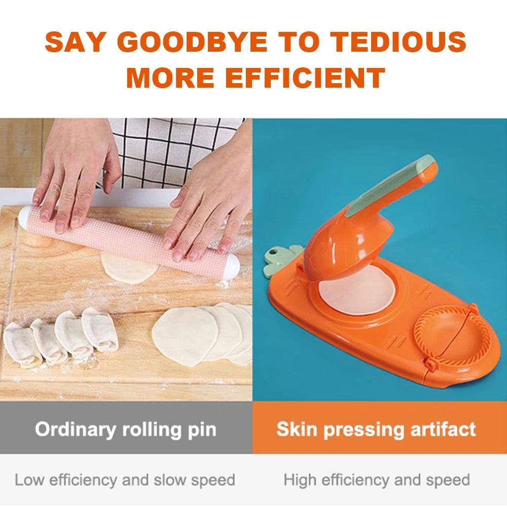 2 in1 Dumpling Maker Machine Manual Pressing Dumpling Skin Mold DIY Cooking Utensils Dumpling Dough Tool Pate Kitchen Gadget