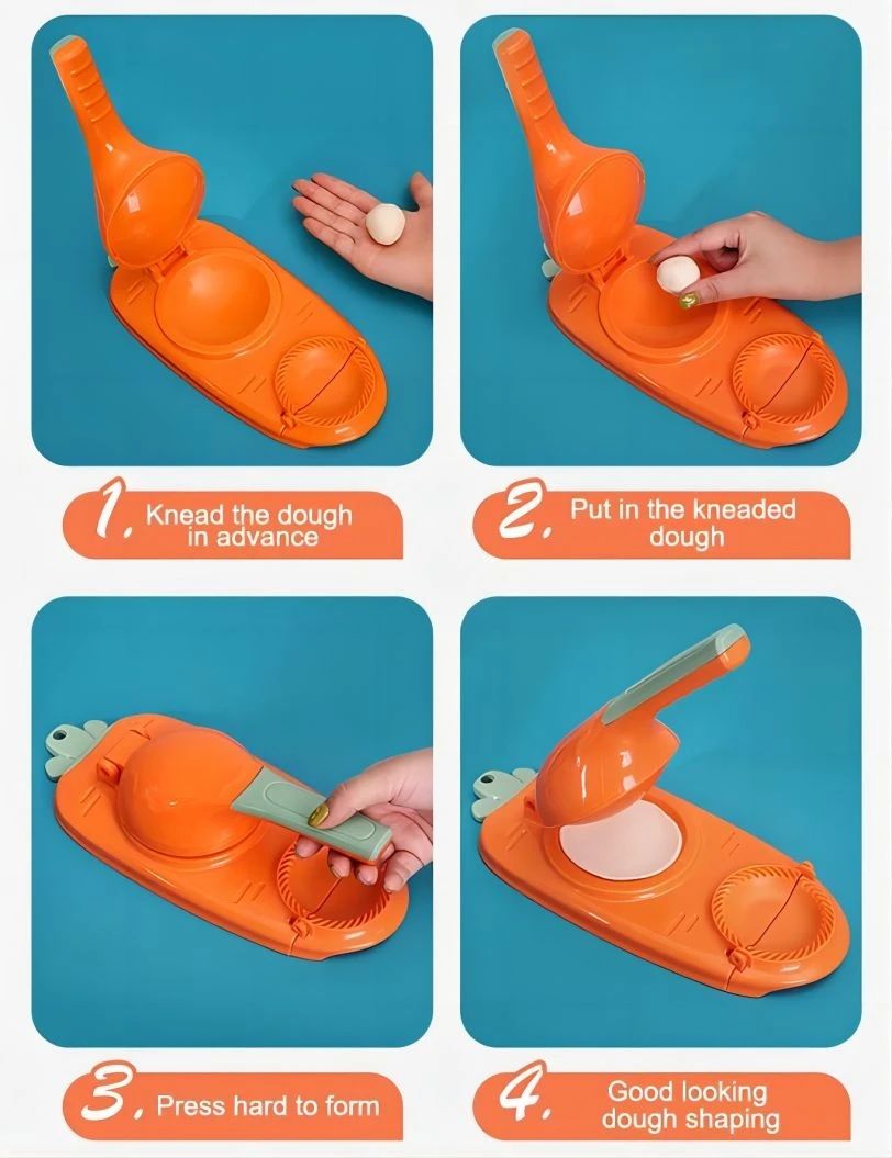 2 in1 Dumpling Maker Machine Manual Pressing Dumpling Skin Mold DIY Cooking Utensils Dumpling Dough Tool Pate Kitchen Gadget