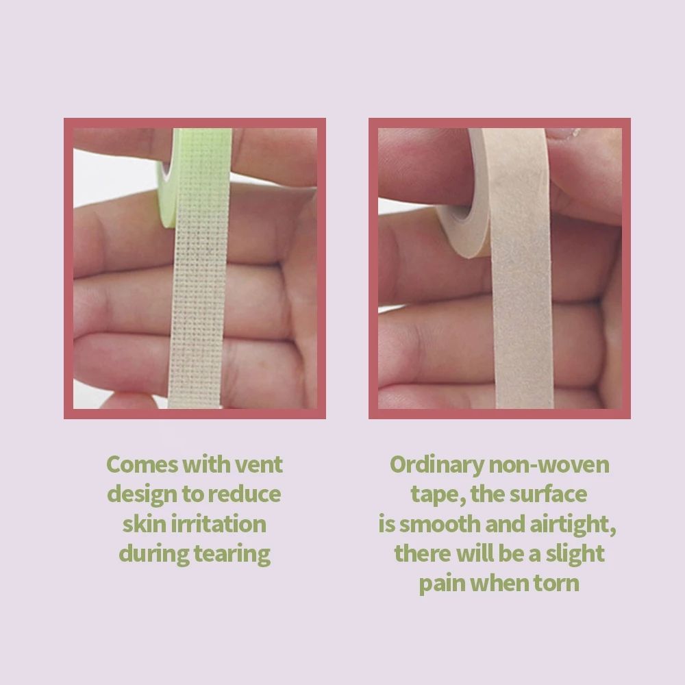 3 pcs Eyelash Extension Lint Breathable Non-woven Cloth Adhesive Tape Medical Paper Tape For False Lashes Patch Makeup Tools A-1296