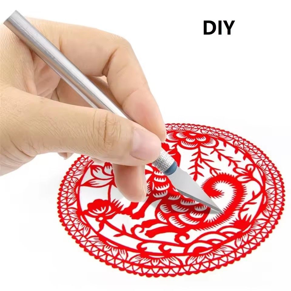 13pcs Carving Knife Craft Sculpture Paper Cutting Blade Precision Engraving Cutter Non-slip Hand Tool Diy Art Hobby Repair Set E-1255