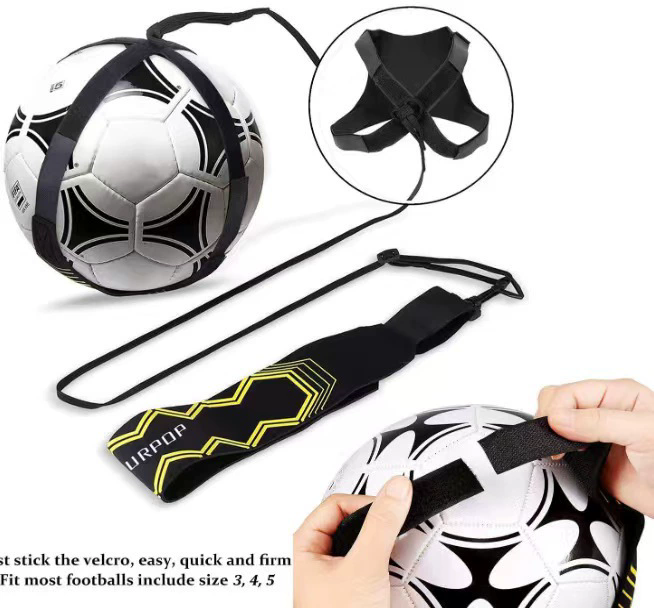 Adjustable Football Kick Trainer Soccer Ball Training Equipment Soccer Trainer Solo Practice Elastic Belt Sports Assistance FZ-389