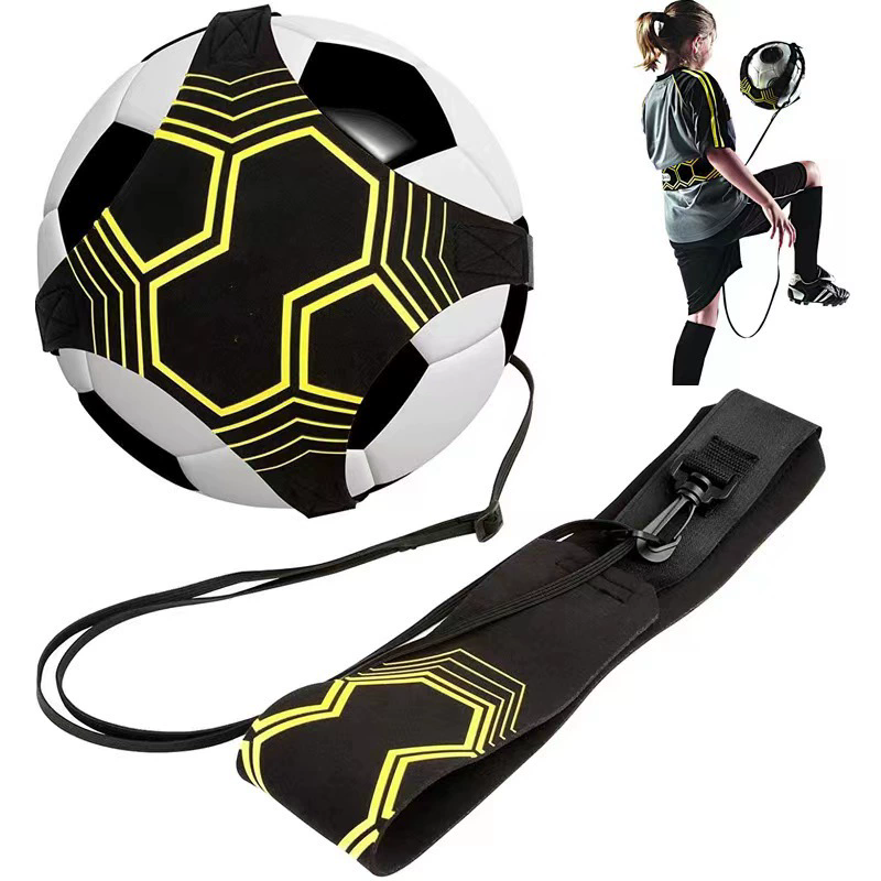 Adjustable Football Kick Trainer Soccer Ball Training Equipment Soccer Trainer Solo Practice Elastic Belt Sports Assistance FZ-389