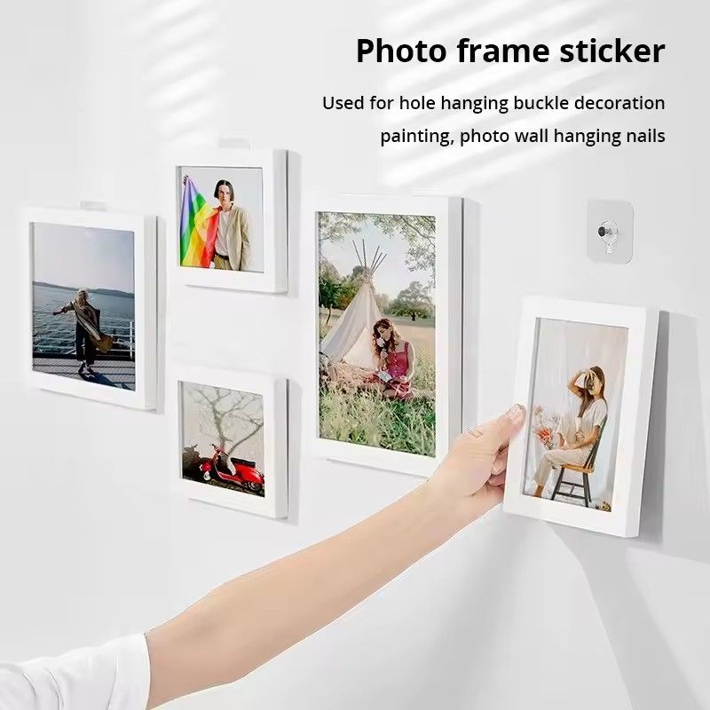 10pc Screw Nail No Punching Strong Viscose Hook Sticker Wall Photo Frame Hanger Nail-free Sticky Hook Wall Hanging Nail
C-336