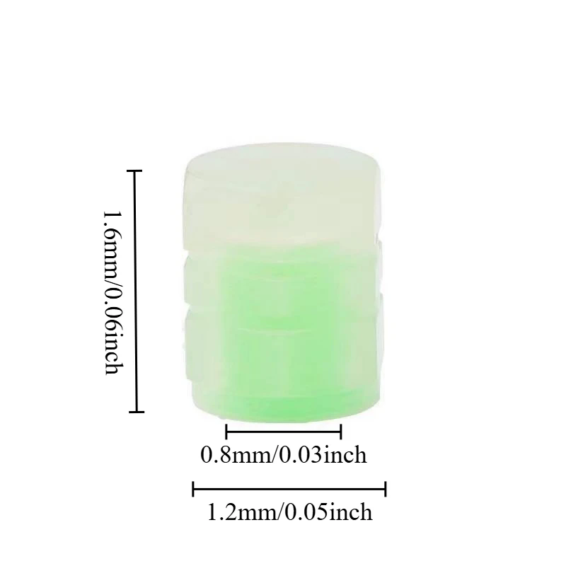 4pcs/set  Illuminated Car Tire Valve Cover Wheel Tire Rim Stem Cover Dustproof Waterproof Car Motorcycle Bicycle Glow in the Dark E-1149