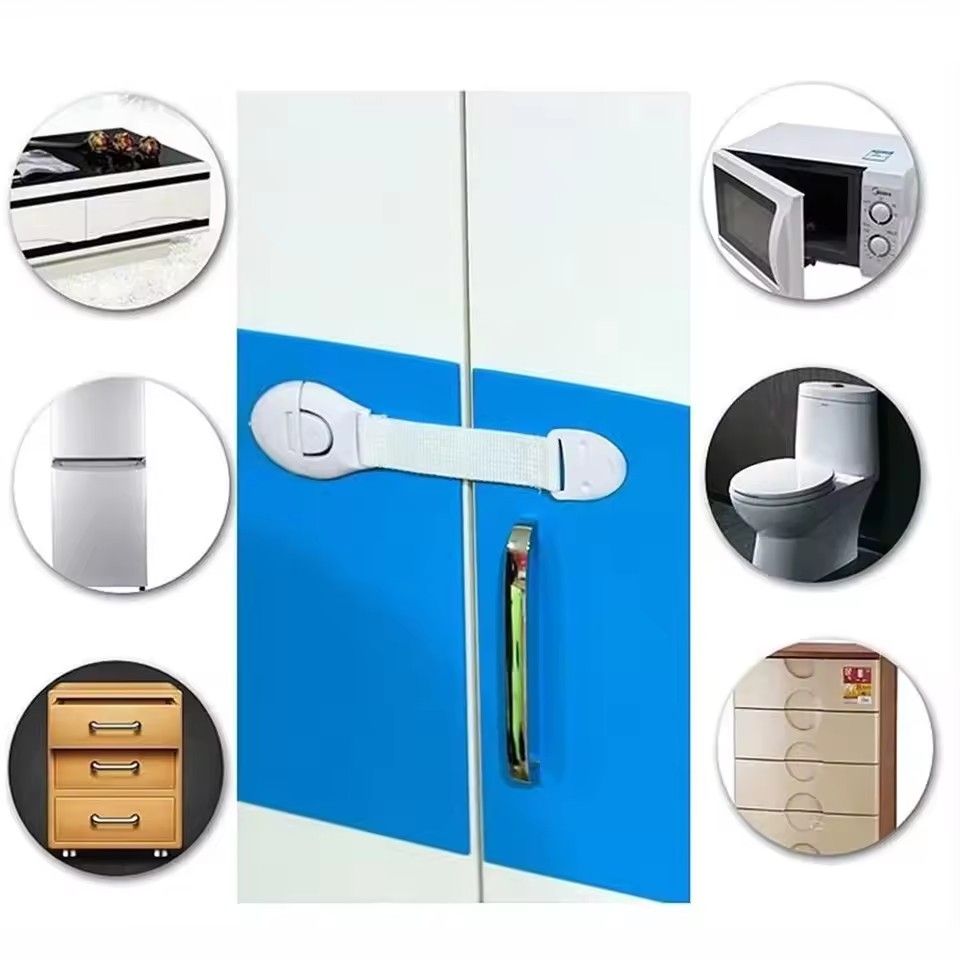 10pcs Child Safety Cabinet Lock Baby Proof Security Protector Drawer Door Cabinet Lock Plastic Protection Kids Safety Door Lock E-1141