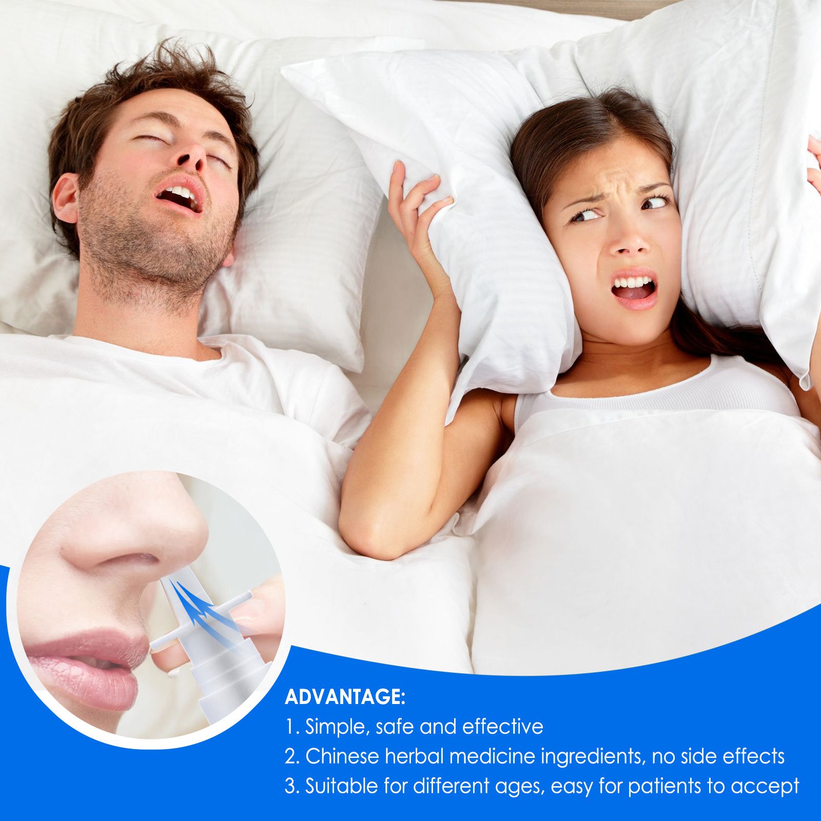 South Moon Herbal Anti snoring spray Snoring Liding Spray Snoring Magic Device Soothing Nasal Anti snoring Spray B2-843