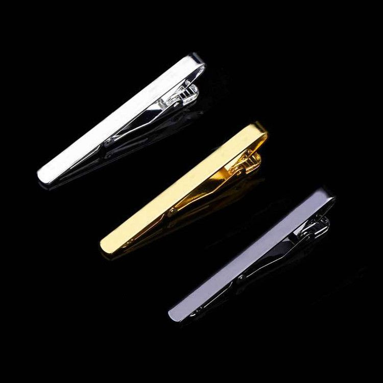 Men's Tie Clip Classic Tie Clip Silver Gold Black Tie Clip Suitable For Wedding Anniversary Business And Daily Life  A-841