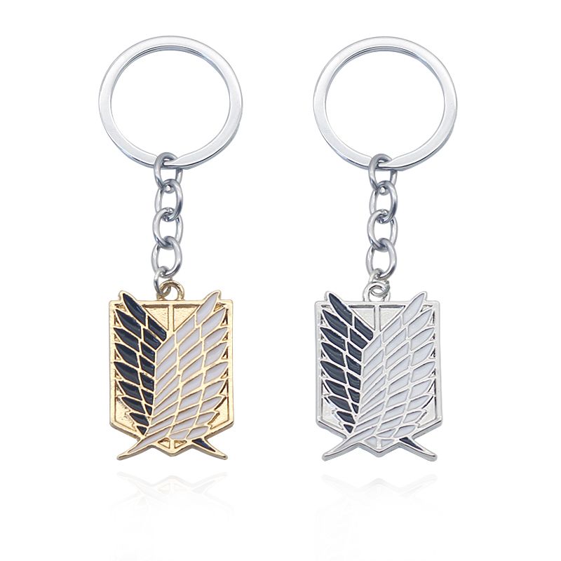 United States Animation Film Television Jewelry Keychain Attack Giant Investigation Corps Freedom Wing Logo Key Chain A-914