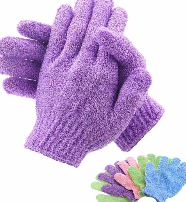 2Pcs Bath Gloves Shower Gel Frosted Gloves Body Massage Sponge Cleansing Skin Moisturizing E-682
