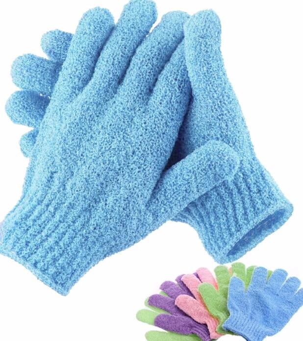 2Pcs Bath Gloves Shower Gel Frosted Gloves Body Massage Sponge Cleansing Skin Moisturizing E-682