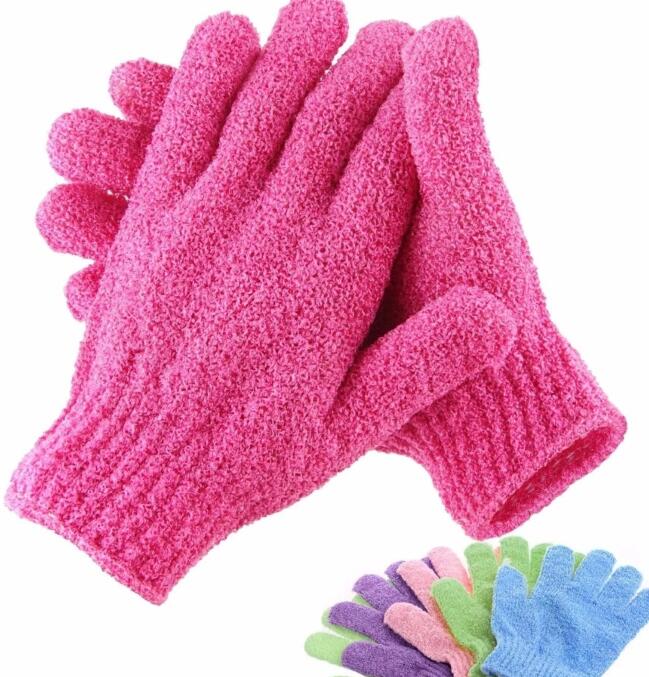 2Pcs Bath Gloves Shower Gel Frosted Gloves Body Massage Sponge Cleansing Skin Moisturizing E-682