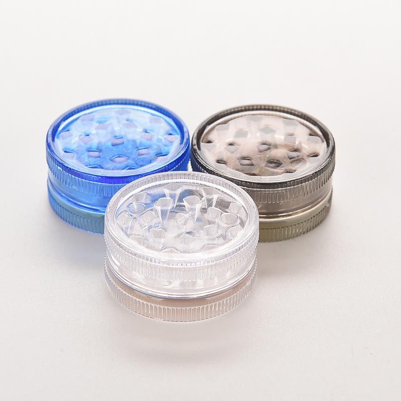 Kitchen Use Round Shape Hard Plastic Herbal Herb Cigar Tobacco Grinder Smoke Spice Crusher Hand Muller B2-167-2