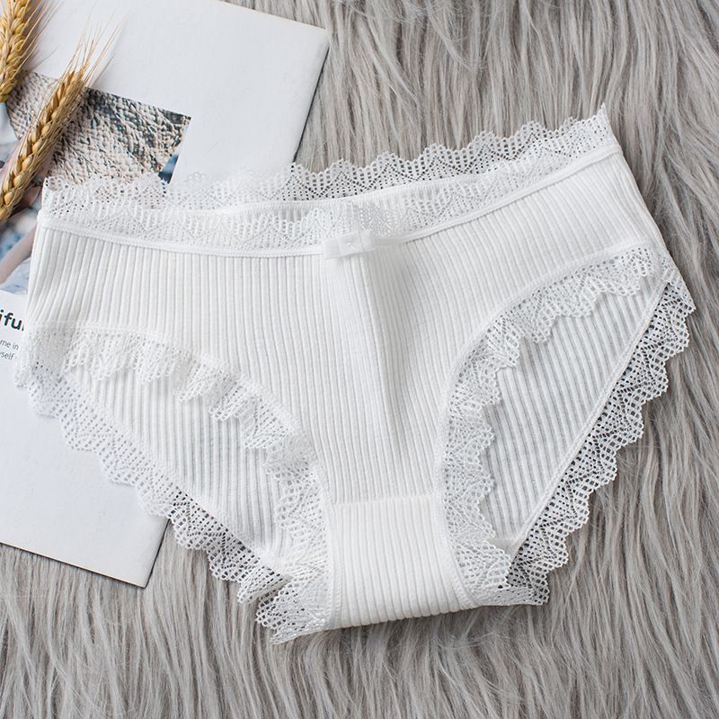 3pcs Cotton Panties Women Comfortable Underwears Sexy Middle-Waisted Underpants Female Lingerie Big Size Ladies Briefs & FZ-349