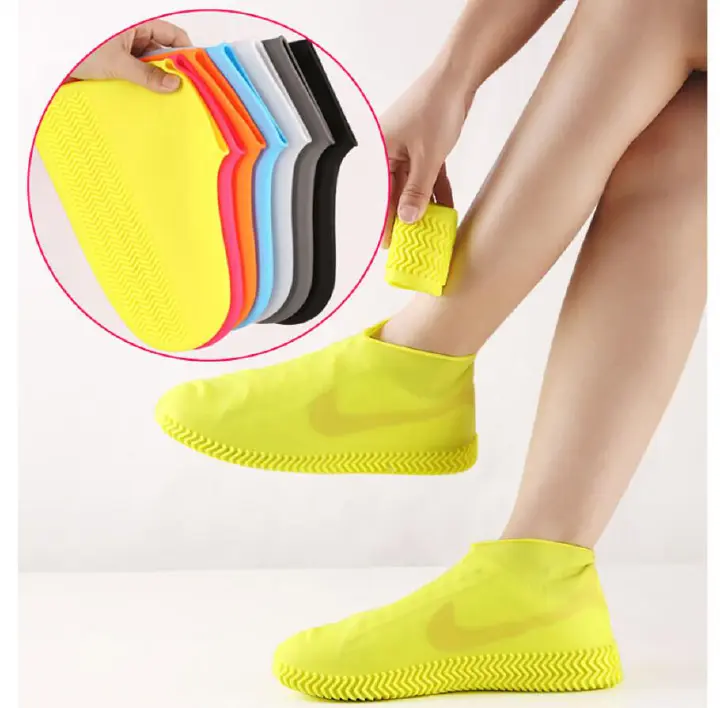 Waterproof Shoe Cover Silicone Material Unisex Shoes Protectors Rain Boots for Indoor Outdoor Rainy Days E-733
