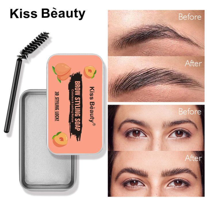 Brow Repair Soap Style Wax Gel With Brush Long Lasting Makeup Eyebrow Eye Makeup Easy To Use Tool Waterproof B2-788