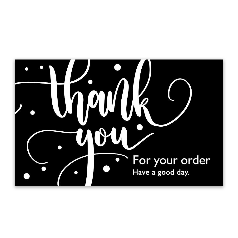 50pcs/1 pack Thank you for purchasing commercial decorative sticker label cards T-101