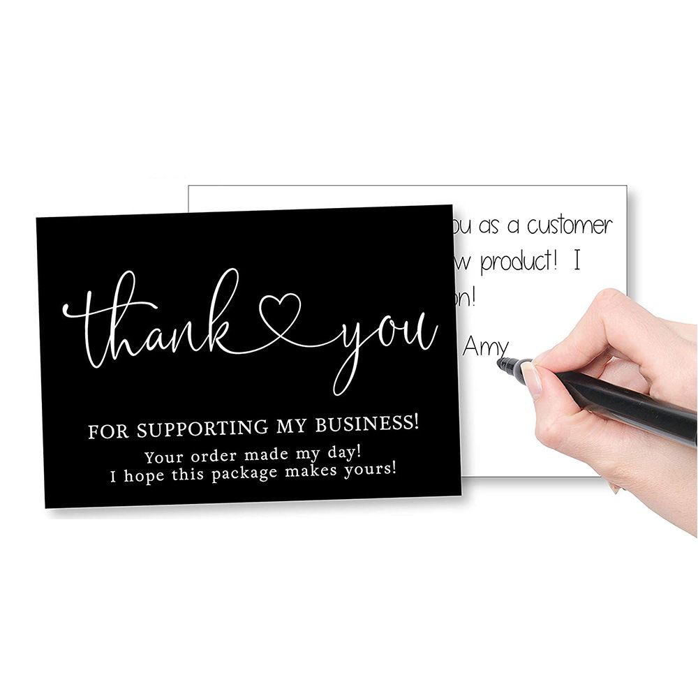50pcs/1 pack Thank you for purchasing commercial decorative sticker label cards T-101