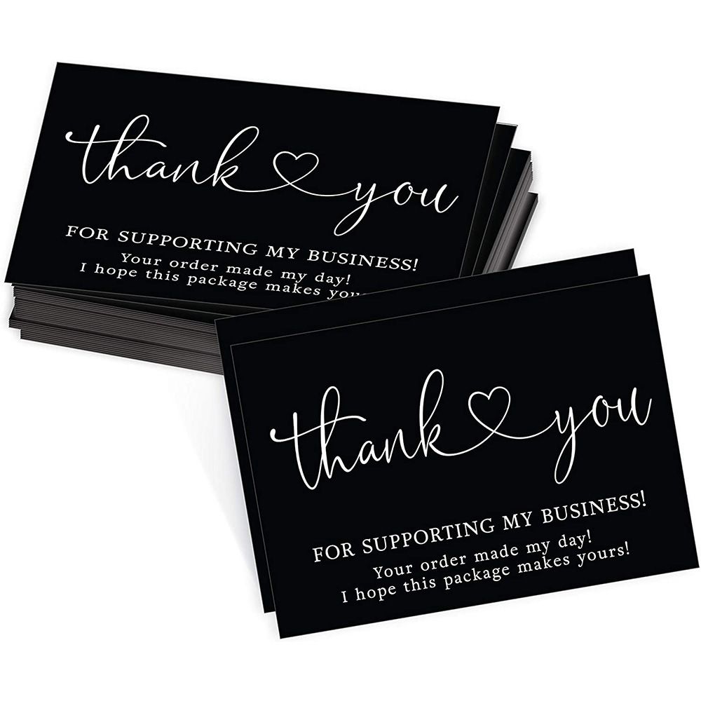 50pcs/1 pack Thank you for purchasing commercial decorative sticker label cards T-101