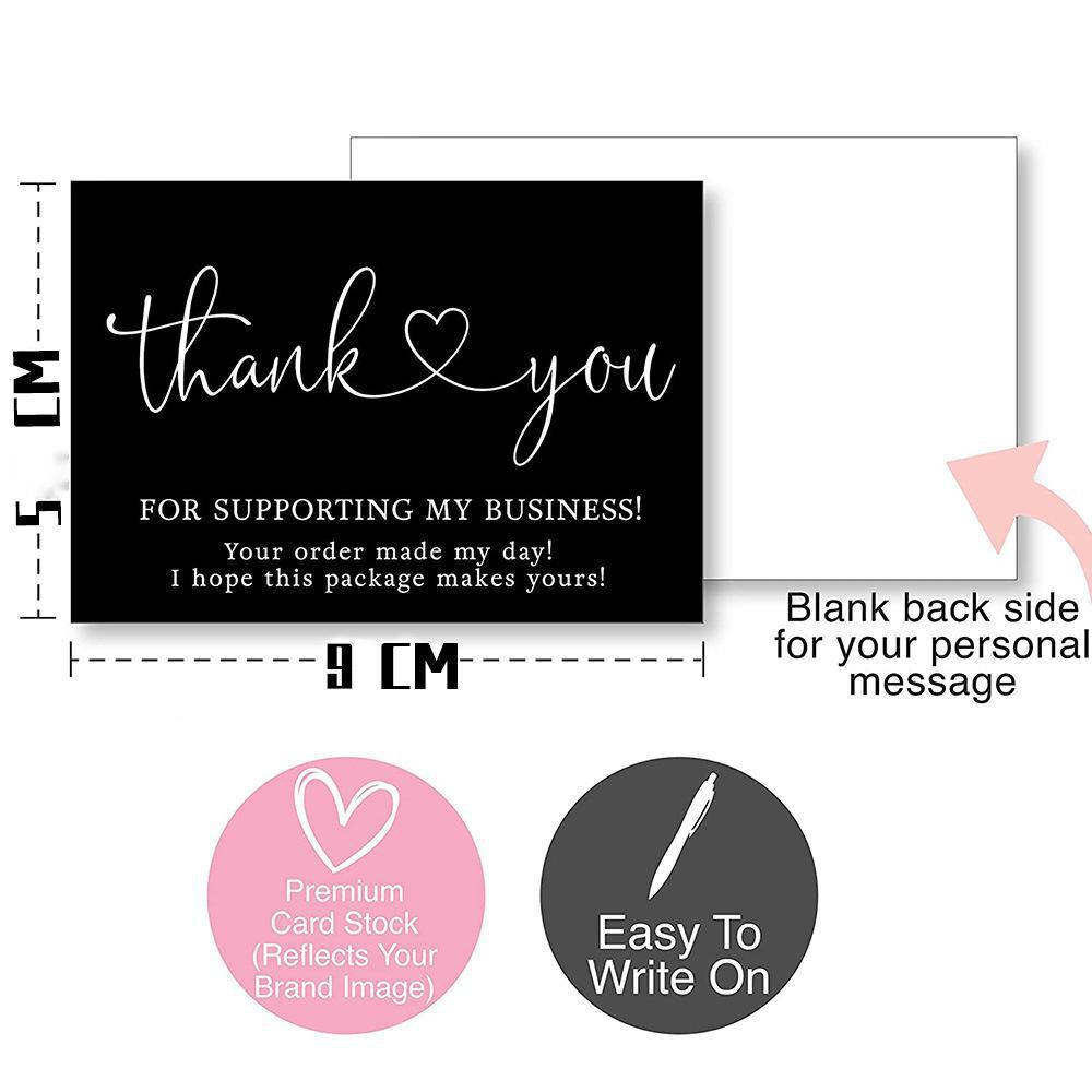 50pcs/1 pack Thank you for purchasing commercial decorative sticker label cards T-101