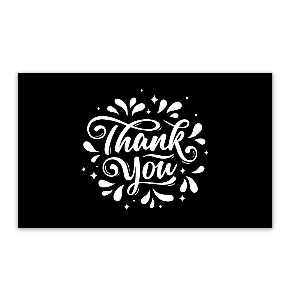 50pcs/1 pack Thank you for purchasing commercial decorative sticker label cards T-101