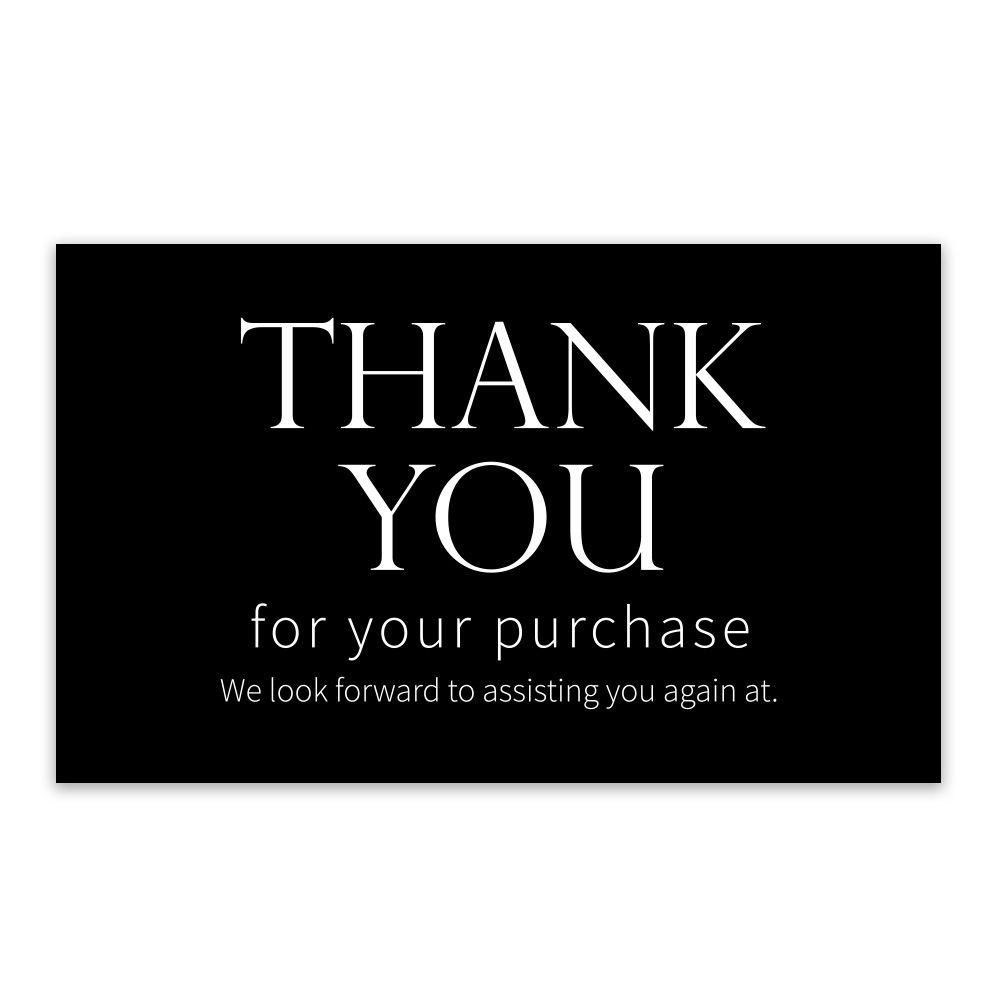 50pcs/1 pack Thank you for purchasing commercial decorative sticker label cards T-101
