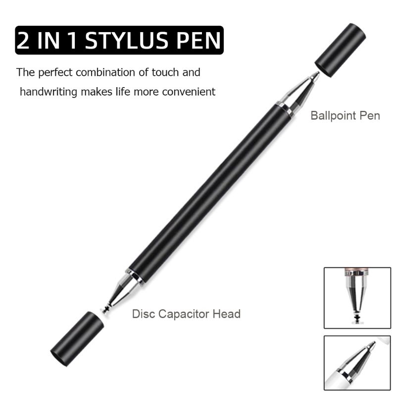 Universal Stylus Pen For Tablet Mobile Android Ios Phone IPad Accessories Drawing Tablet Capacitive Screen Touch Pen+Ball Pen 2  C-273