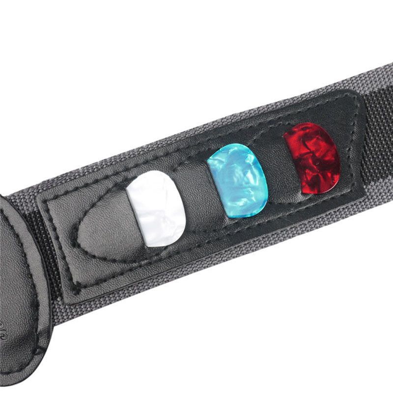Adjustable Electric Guitar Strap With  Holders Pu Leather Ends Acoustic Guitar Bass Strap Belt Accessories E-965