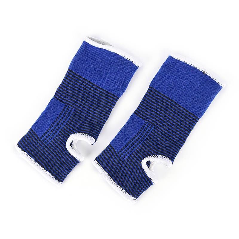 1 Pair Of Elastic Ankle Support Brace Compression Wrap Sleeve Bandage Sports Relief Pain Foot Protection E-284