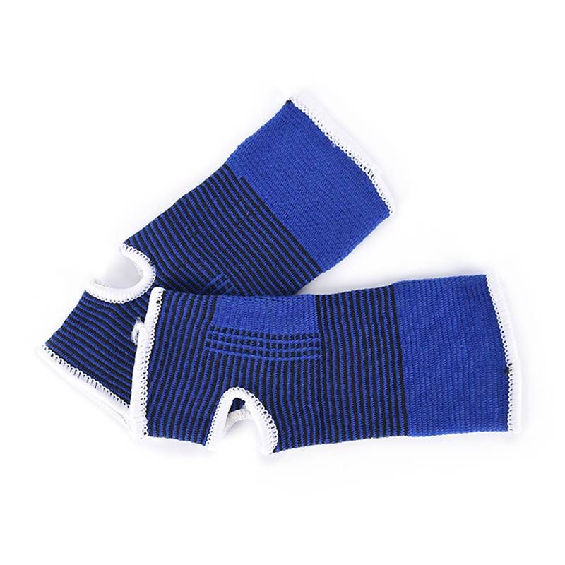 1 Pair Of Elastic Ankle Support Brace Compression Wrap Sleeve Bandage Sports Relief Pain Foot Protection E-284