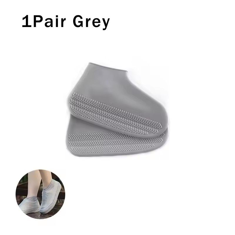 Waterproof Shoe Cover Silicone Material Unisex Shoes Protectors Rain Boots for Indoor Outdoor Rainy Days E-733