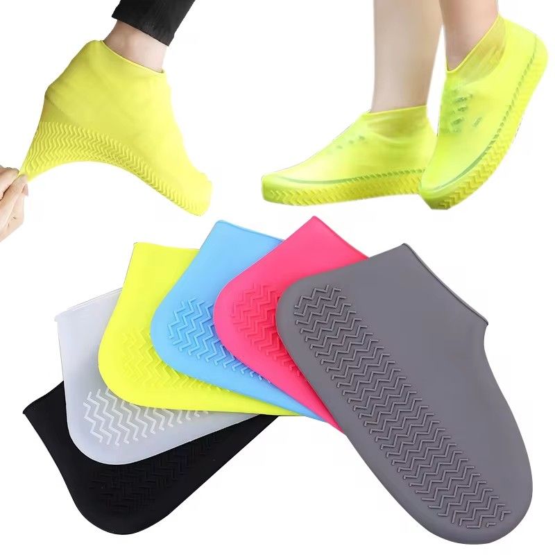 Waterproof Shoe Cover Silicone Material Unisex Shoes Protectors Rain Boots for Indoor Outdoor Rainy Days E-733