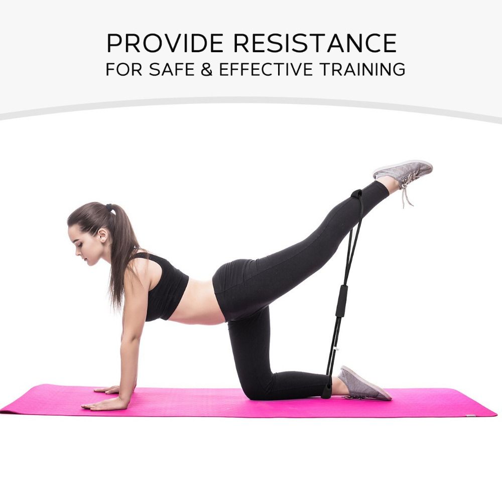 2020 Hot Yoga Gum Fitness Resistance 8 Word Chest Expander Rope Workout Muscle Fitness Rubber Elastic Bands for Sports Exercise T-91-5