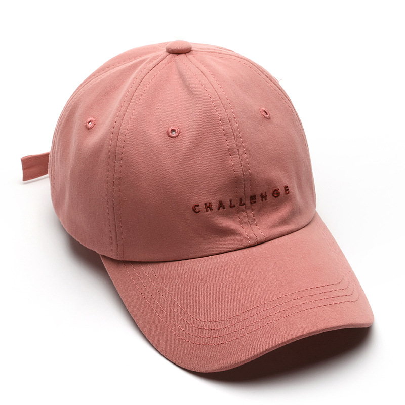 Fashion all-match letter embroidery soft top curved brim baseball cap men's outdoor leisure women's sun-proof sun hat &