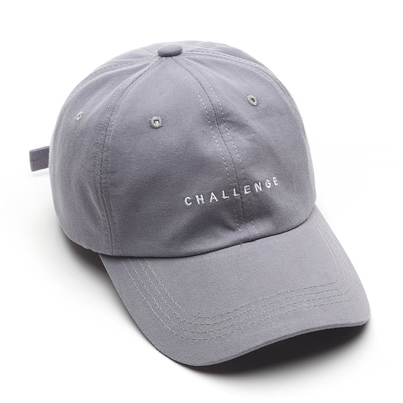 Fashion all-match letter embroidery soft top curved brim baseball cap men's outdoor leisure women's sun-proof sun hat &
