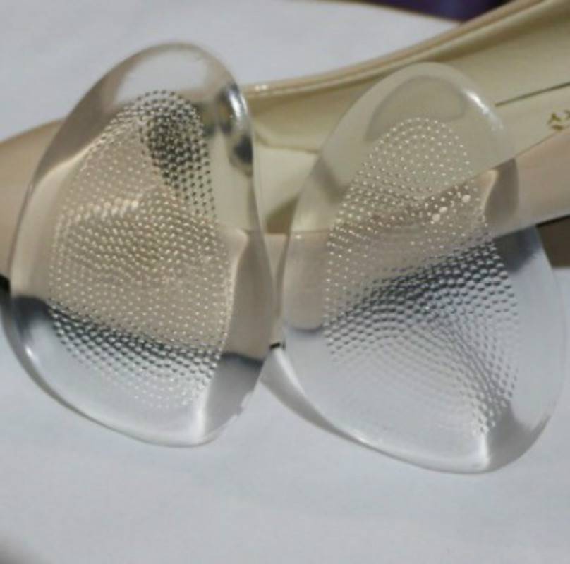 High Heel Pad Invisible Socks Wear Anti-slip Forefoot Silicone Thickened Half Pad B2--69