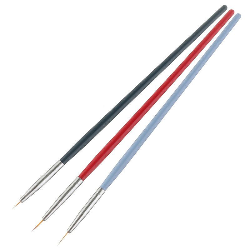 Nail Art Liner Painting Pen 3d Tips Diy Acrylic Uv Gel Brushes Drawing Kit Flower Line Grid French Design Manicure Tool B2-666