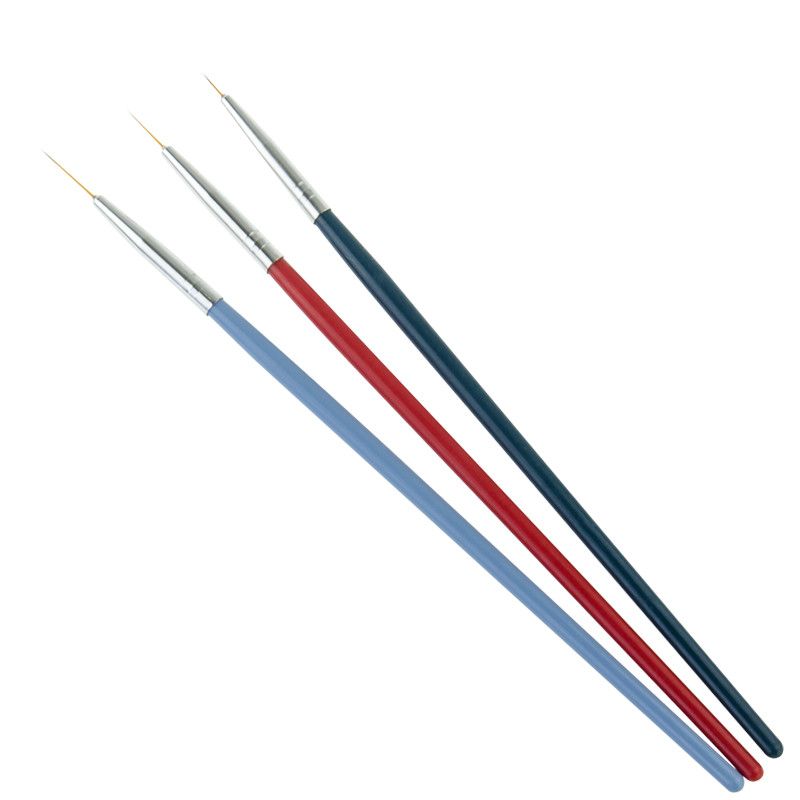 Nail Art Liner Painting Pen 3d Tips Diy Acrylic Uv Gel Brushes Drawing Kit Flower Line Grid French Design Manicure Tool B2-666