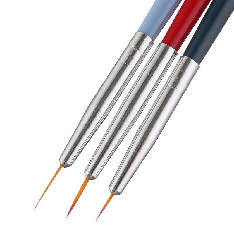 Nail Art Liner Painting Pen 3d Tips Diy Acrylic Uv Gel Brushes Drawing Kit Flower Line Grid French Design Manicure Tool B2-666