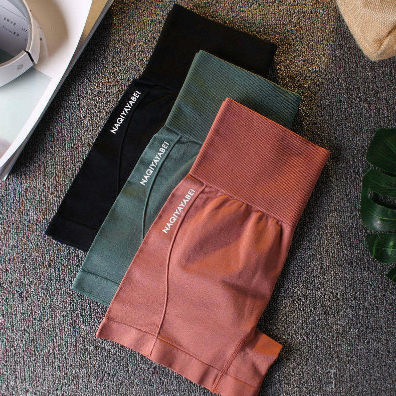 Fitness outdoor sports shorts High-waist-lifting buttock tight pants running breathable quick dry yoga pants sports hot pants & FZ-383